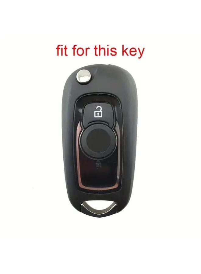 Black Red Silicone Key Shell Holder For Opel Astra K Vauxhall Corsa E 2 Button Remote Control Cover - Image 5